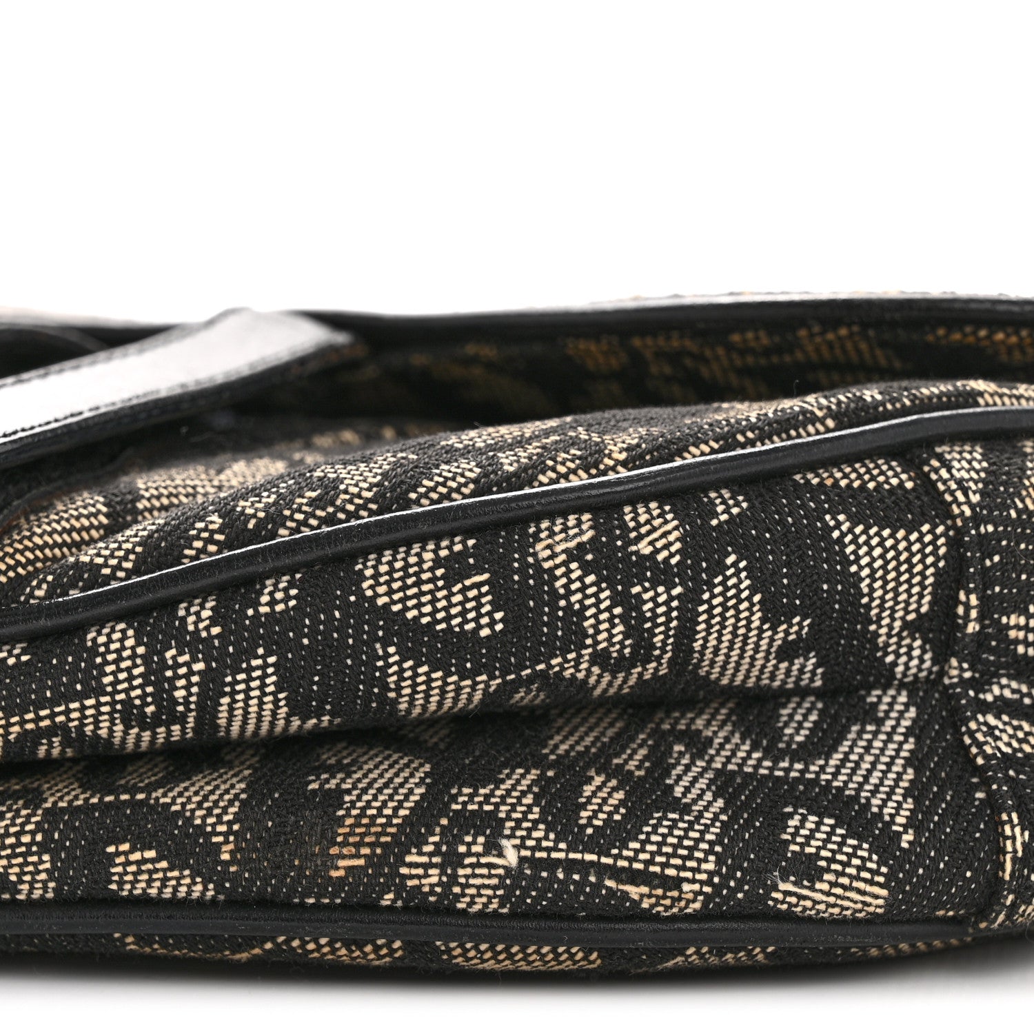 Christian Dior Monogram Saddle Bag Black 10 of 14