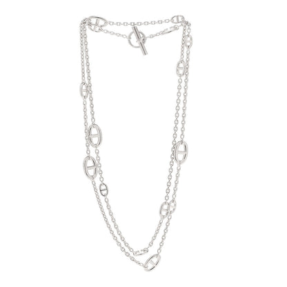 Hermes Sterling Silver Farandole Necklace 120 3 of 6