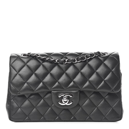 Chanel Lambskin Quilted Small Double Flap Black 1 of 10
