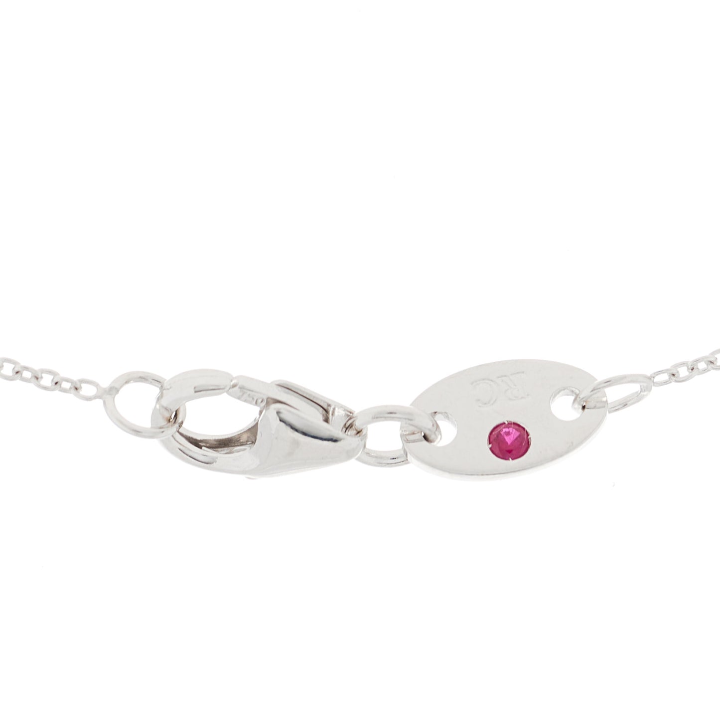 18K White Gold Diamond .25ctw Diamonds By The Inch Five Station Necklace