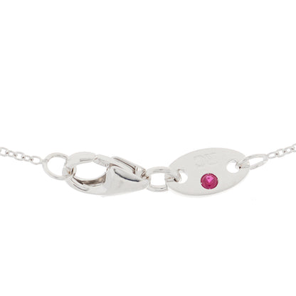 Roberto Coin 18K White Gold Diamond .25ctw Diamonds By The Inch Five Station Necklace 3 of 3