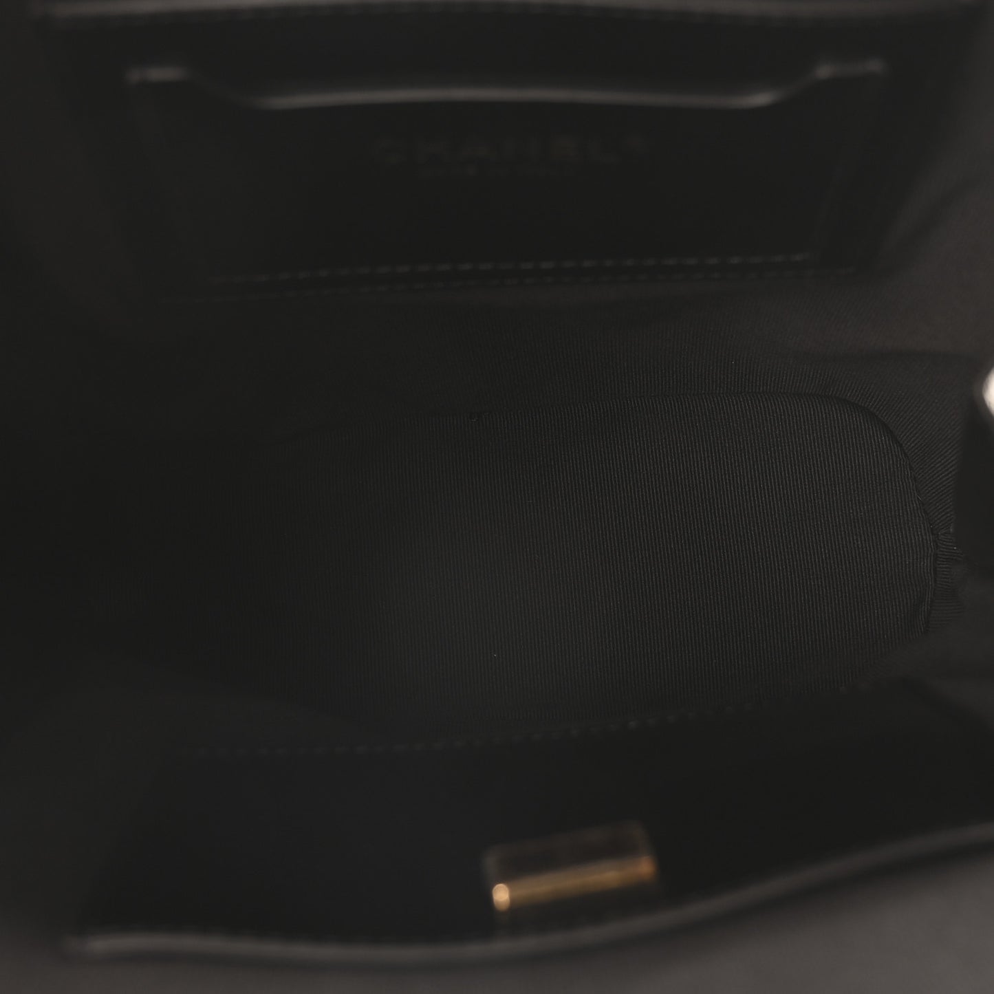 Shiny Calfskin My Pocket Backpack Black