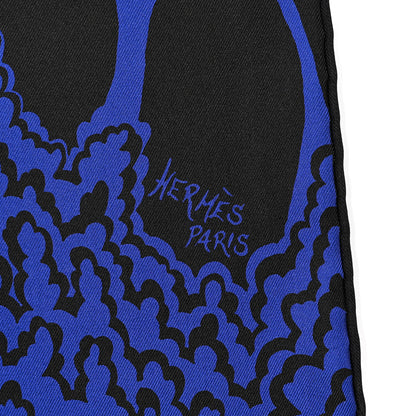 Hermes Silk The Three Graces Scarf 90 Indigo 2 of 5