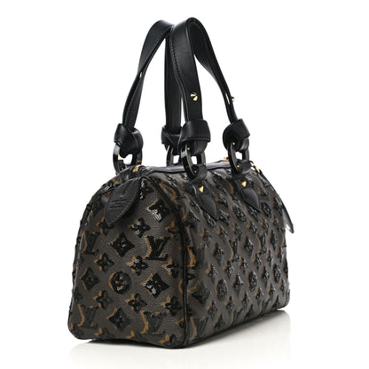 Louis Vuitton Monogram Sequins Eclipse Speedy 28 Black 3 of 11