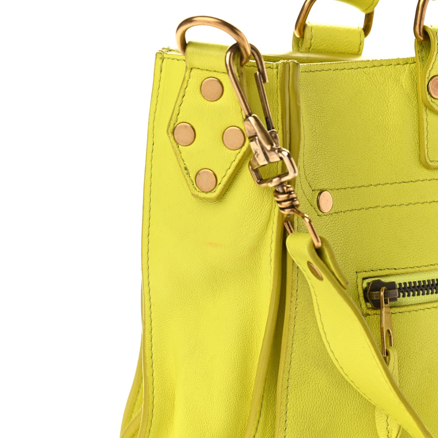 Proenza Schouler Lambskin PS1 Tote Citron 10 of 14