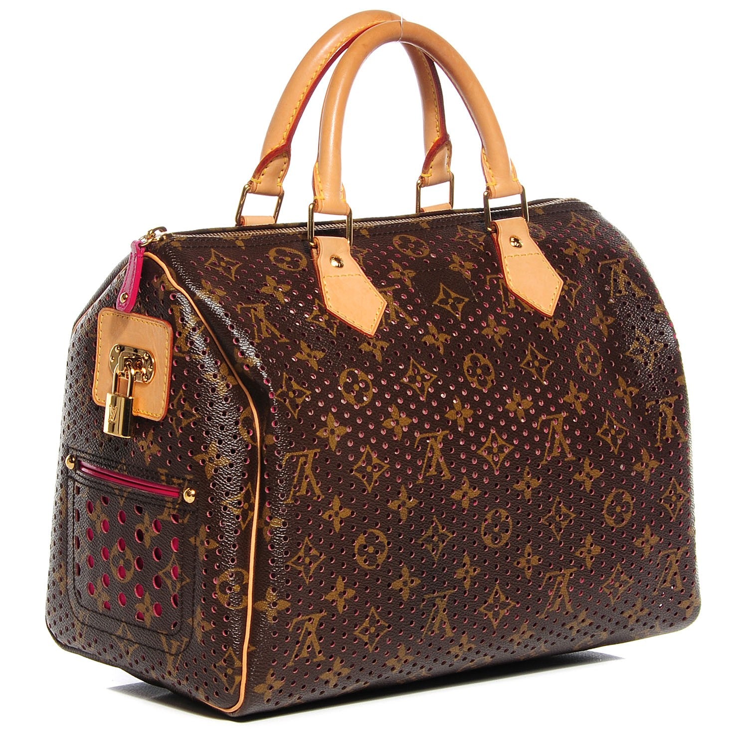 Louis Vuitton Monogram Perforated Speedy 30 Fuchsia 3 of 6