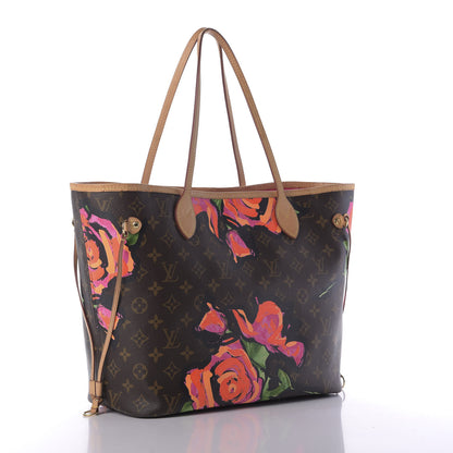 Louis Vuitton Monogram Roses Neverfull MM 3 of 9