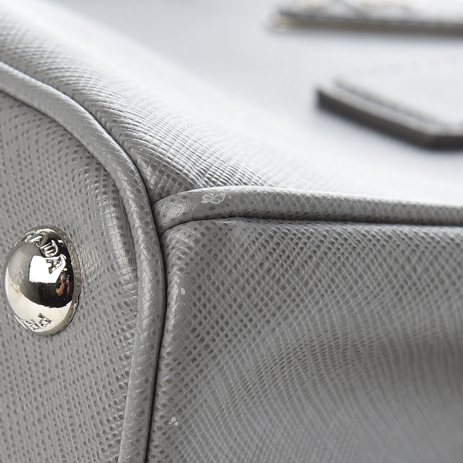 Prada Saffiano Mini Galleria Double Zip Tote Marmo 8 of 10
