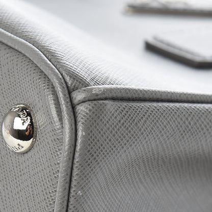Prada Saffiano Mini Galleria Double Zip Tote Marmo 8 of 10