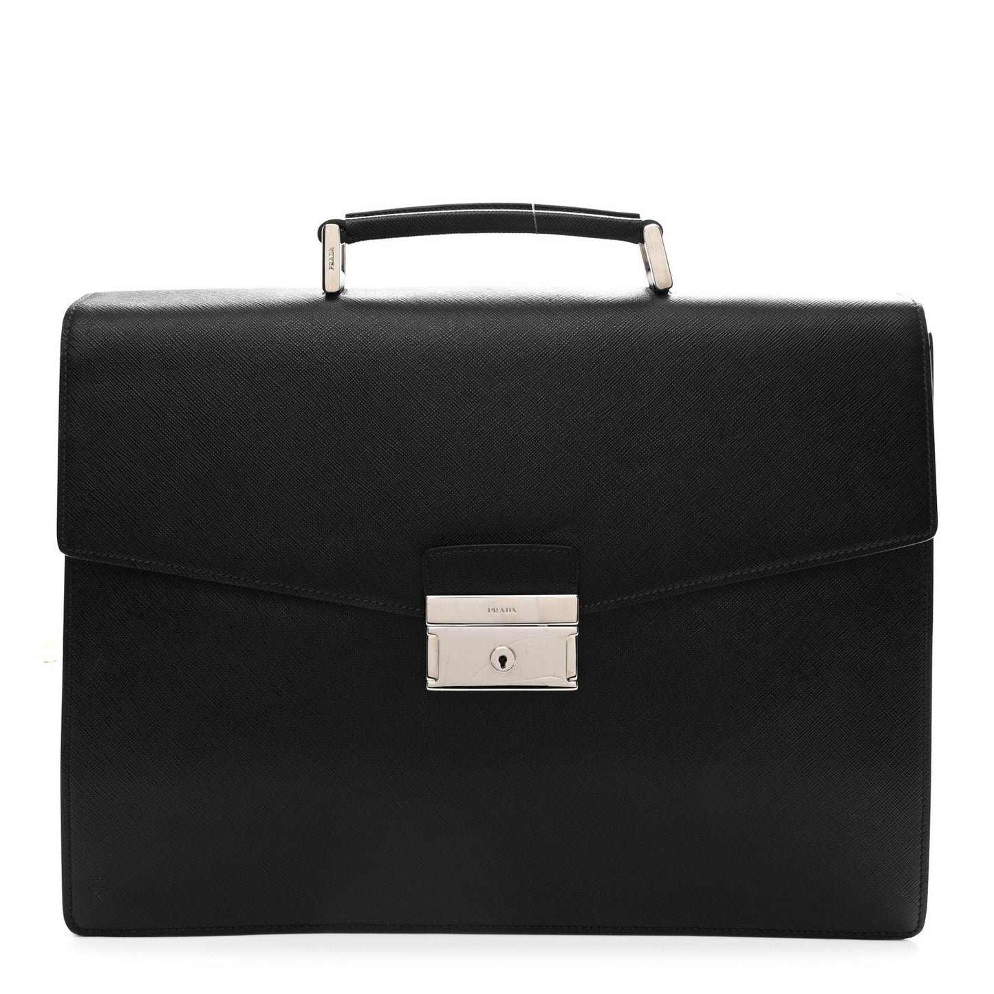 Saffiano Briefcase Black