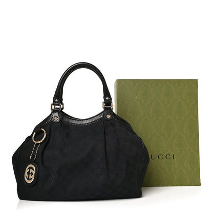 Gucci Monogram Medium Sukey Tote Black 14 of 14