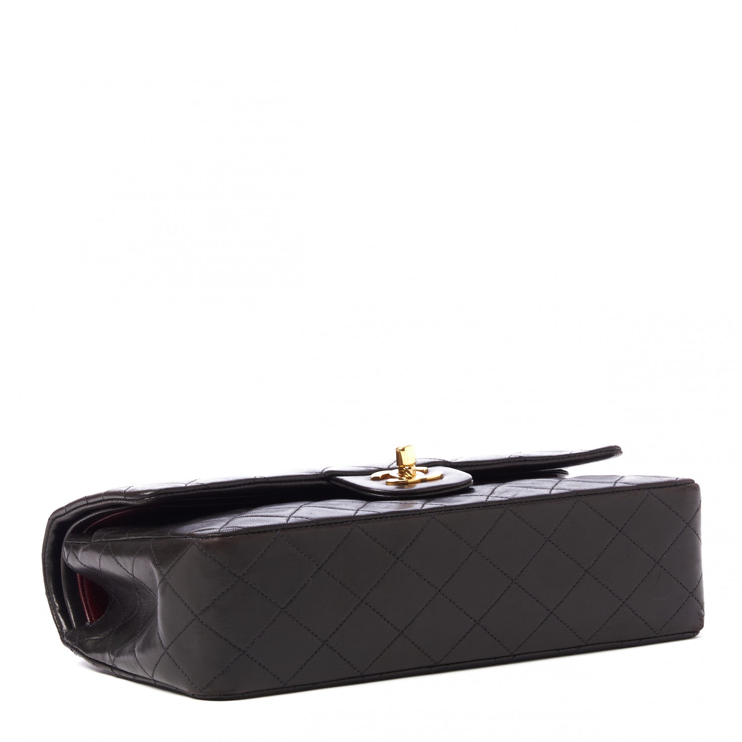 Chanel Lambskin Quilted Medium Double Flap Black 4 of 10