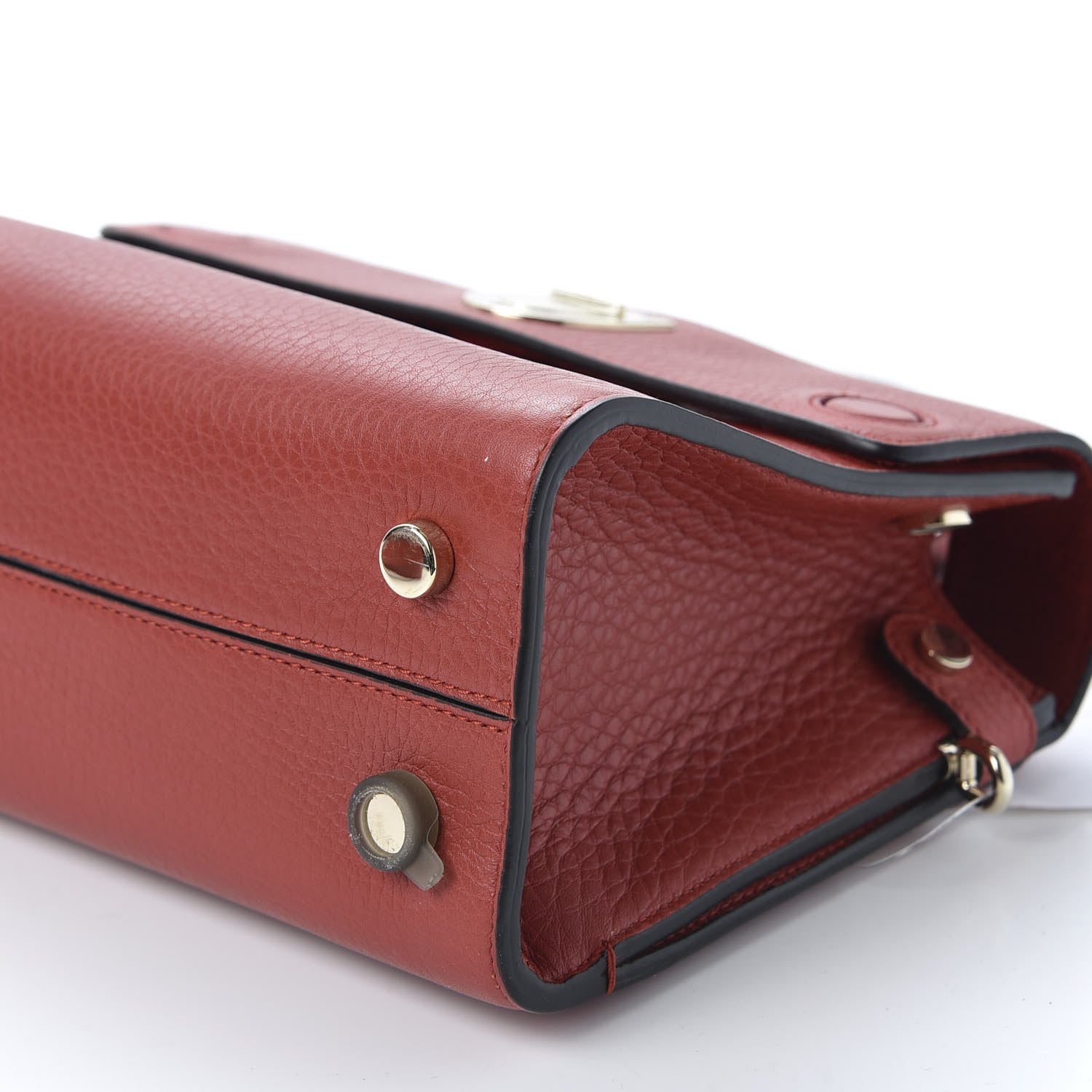 Christian Dior Grained Calfskin Mini Diorever Flap Ruby Red 5 of 7