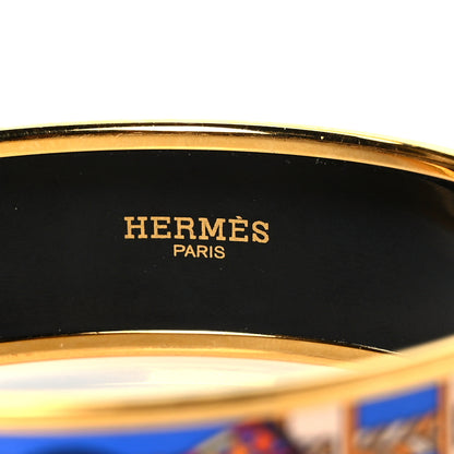 Hermes Enamel Printed Wide Rubans du Cheval Bracelet 70 4 of 5