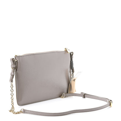 Burberry Patent Peyton Crossbody Clutch Bag Pale Grey 3 of 8