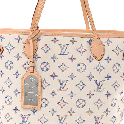 Louis Vuitton Monogram Jacquard Neverfull MM Multicolor Beige 8 of 10