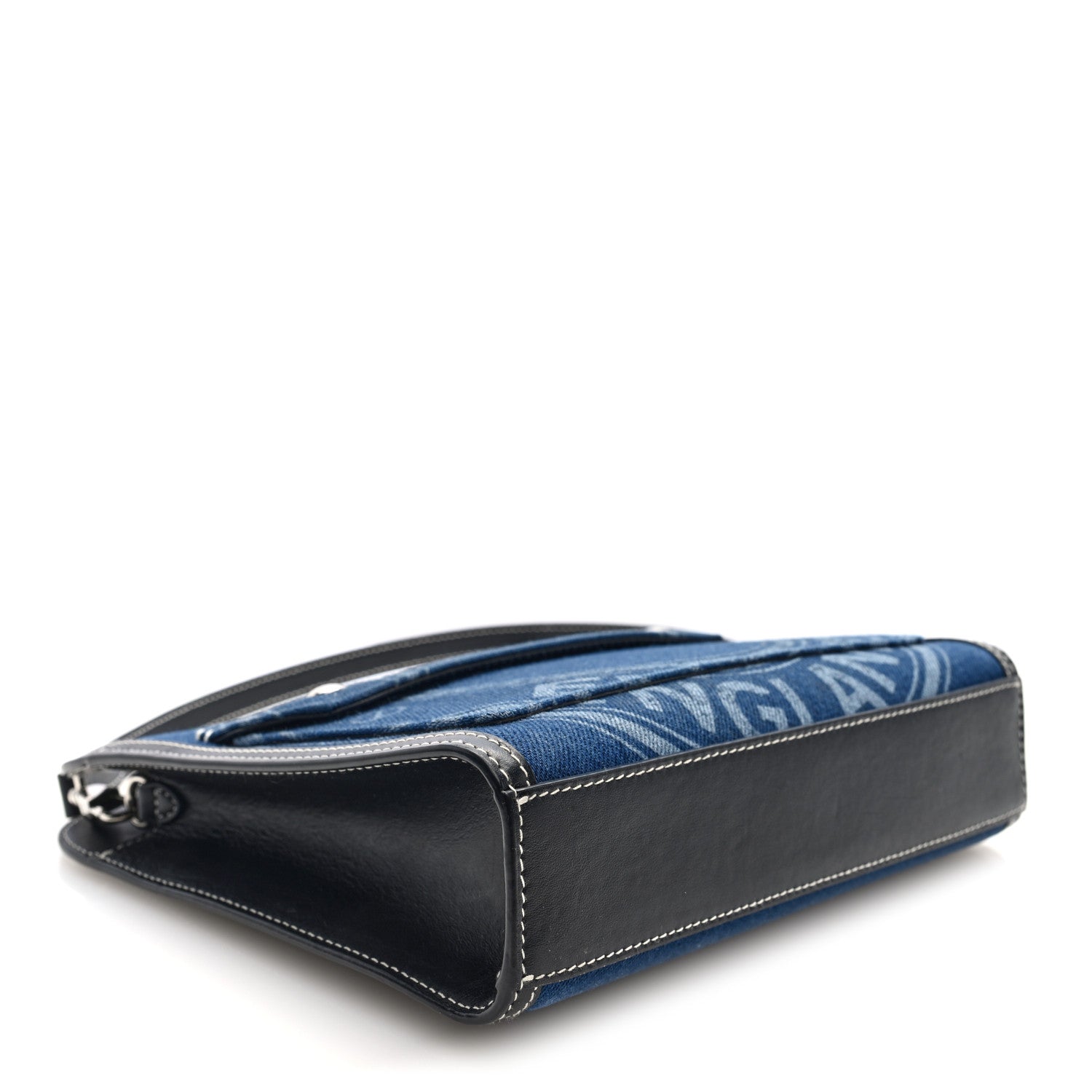 Burberry Denim Smooth Calfskin Mini Pocket Bag Blue 1881075