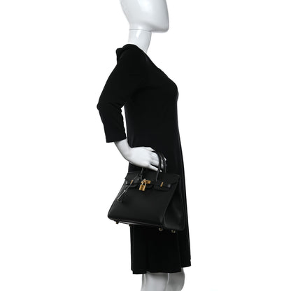 Hermes Madame Calfskin Birkin Sellier 25 Black 2 of 11