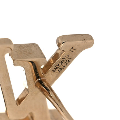Louis Vuitton Metal LV Iconic Earrings Gold 5 of 5