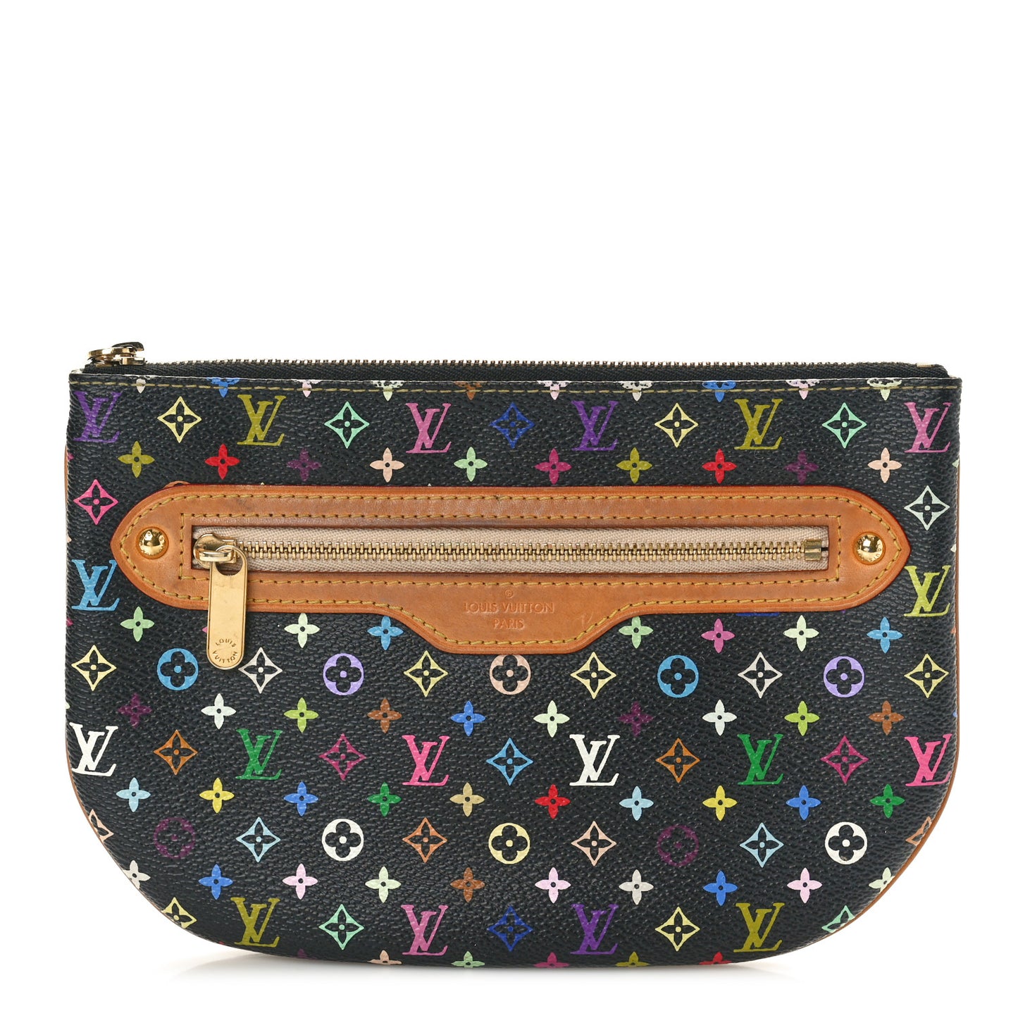 Monogram Multicolor Pochette Plate GM Black