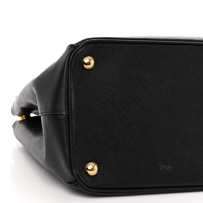 Prada Saffiano Medium Galleria Double Zip Tote Black 9 of 11