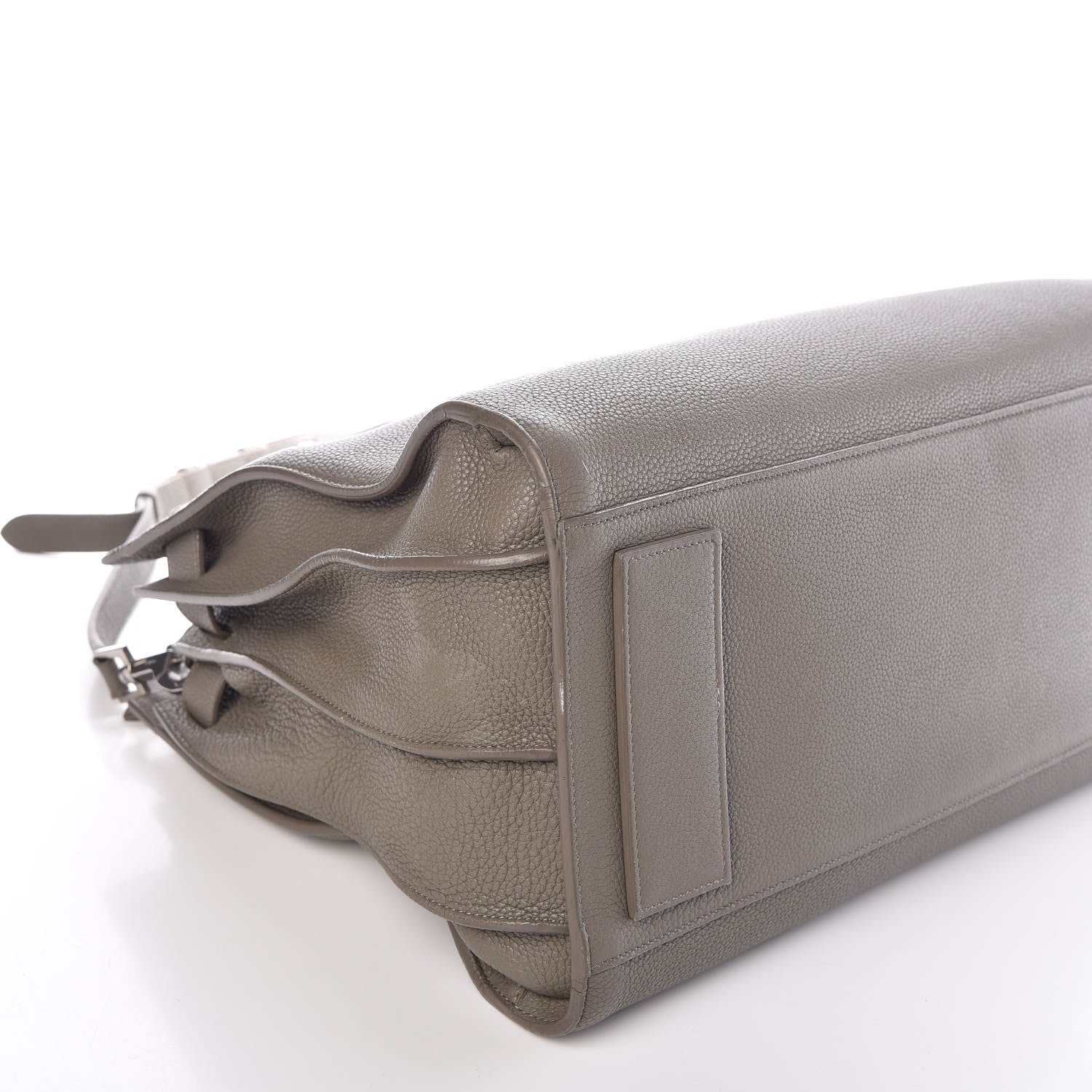 Saint Laurent Grained Calfskin Medium Supple Sac De Jour Kaki Militaire 10 of 16