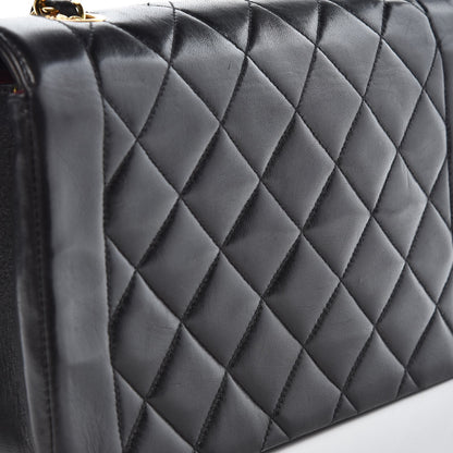 Chanel Lambskin Quilted Medium Single Flap Black 9 of 10