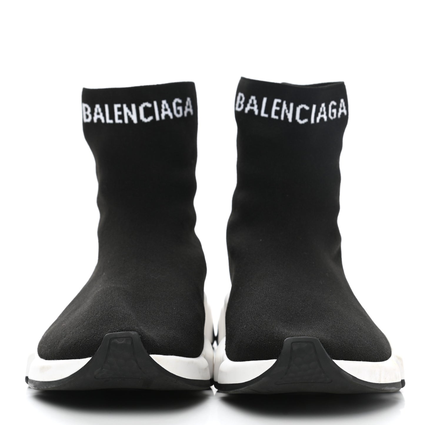 Neoprene Knit Mens Hi Speed Sneakers 42 Black White