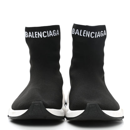 Balenciaga Neoprene Knit Mens Hi Speed Sneakers 42 Black White 2 of 10