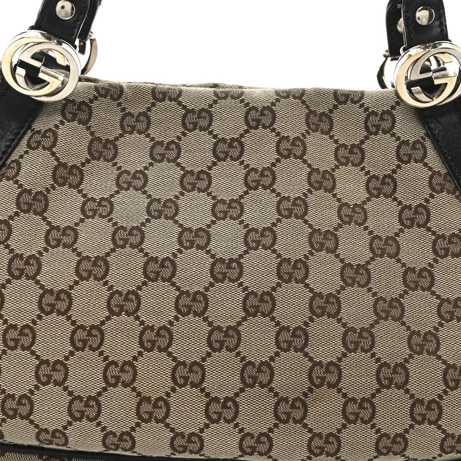 Gucci Monogram Medium GG Twins Shoulder Bag Brown 8 of 11