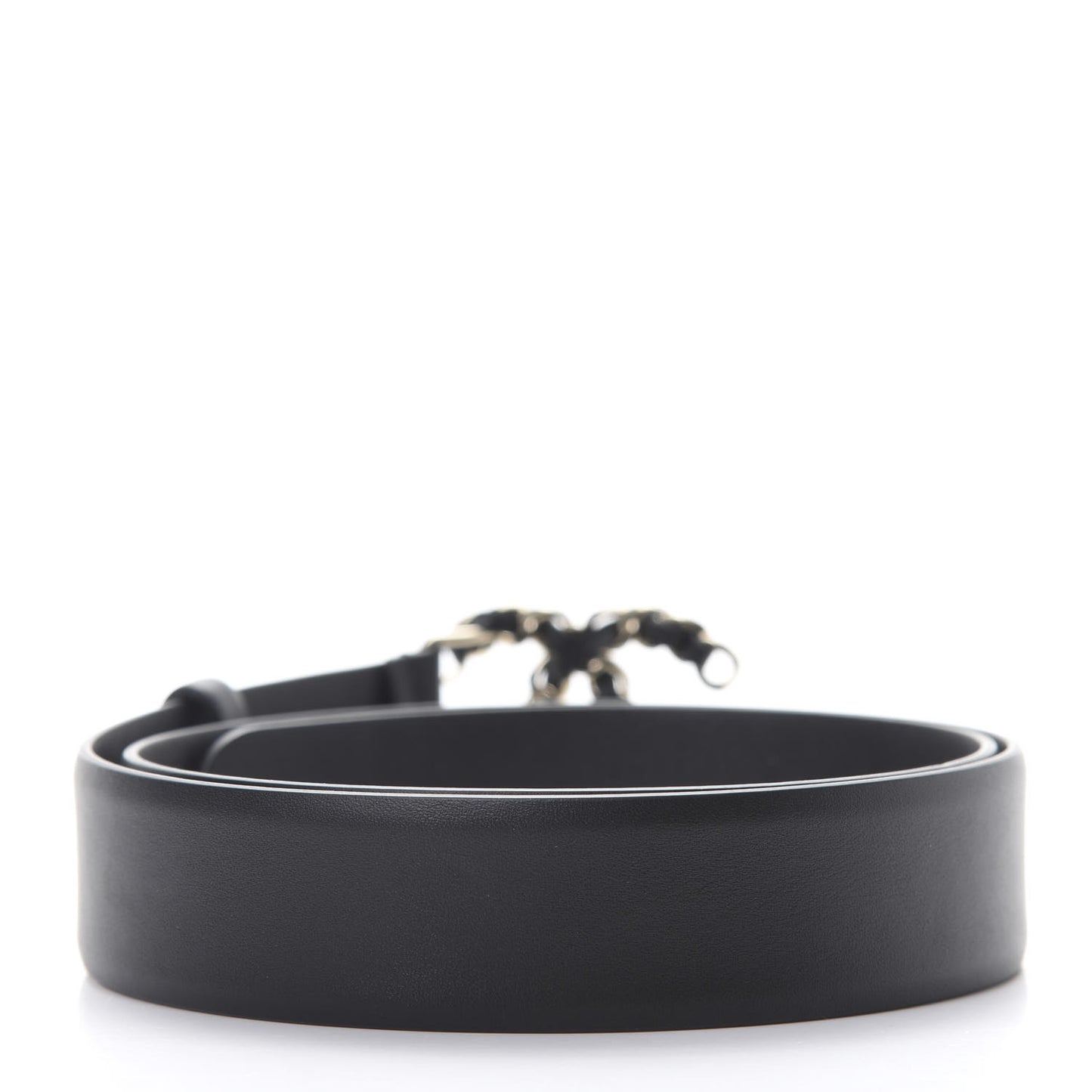 Lambskin CC Chain Belt 75 30 Black