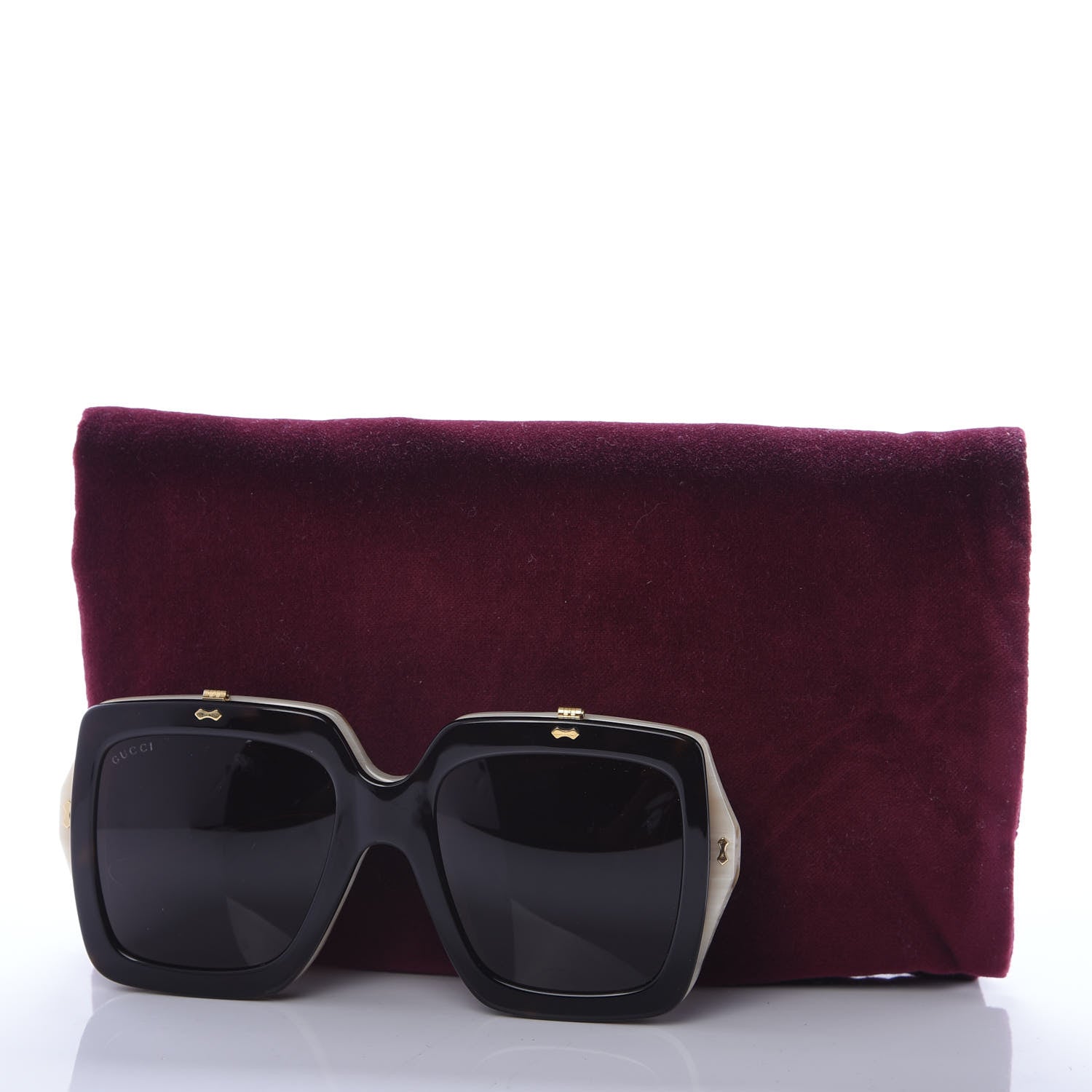 Gucci Acetate Oversized Flip Up Sunglasses GG0088S Tortoise 8 of 8