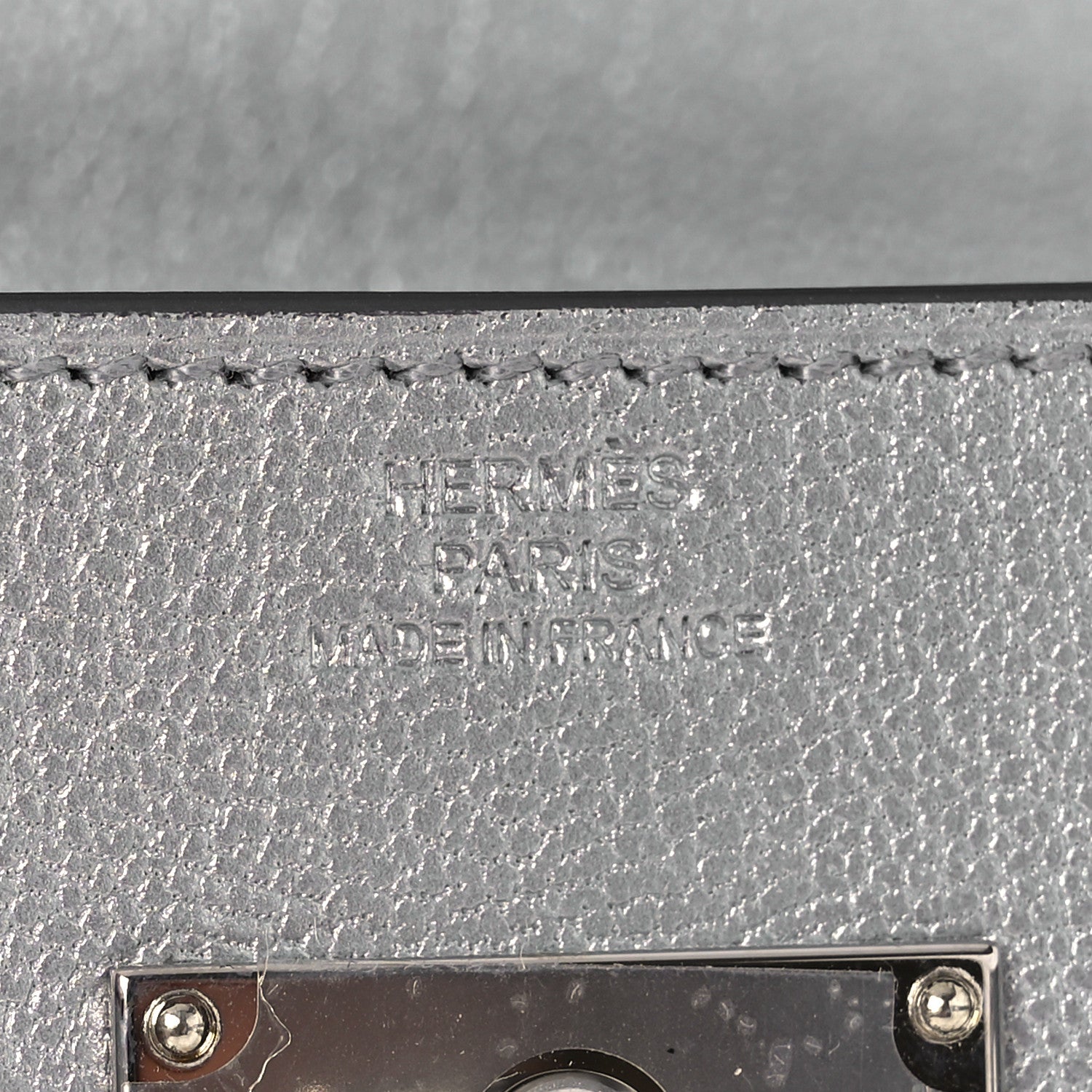 Hermes Metallic Chevre Chamkilight Kelly Wallet To Go Argent 6 of 12