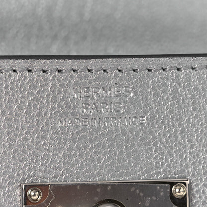 Hermes Metallic Chevre Chamkilight Kelly Wallet To Go Argent 6 of 12