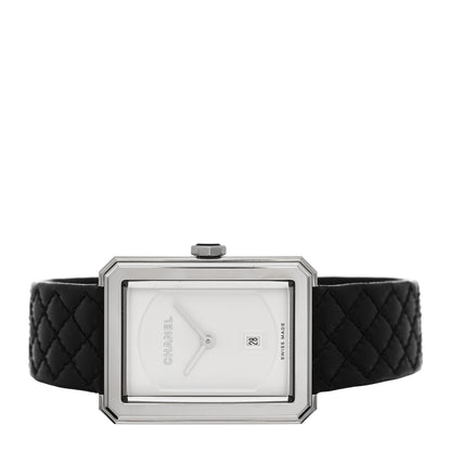 Chanel Stainless Steel Calfskin 26mm Boy-Friend Quilt Quartz Watch 2 of 6