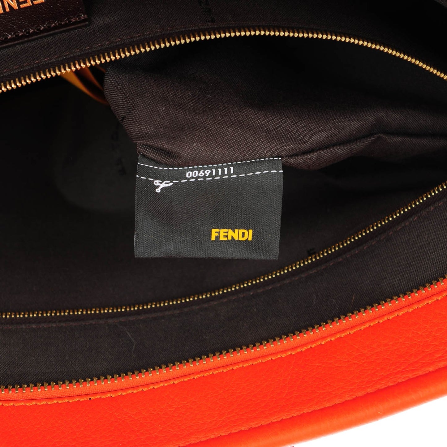 Pequin Vitello Roll Tote Tobacco Papavero