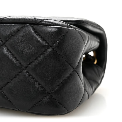 Chanel Lambskin Quilted Mini Rectangular Pearl Crush Flap Black 10 of 11