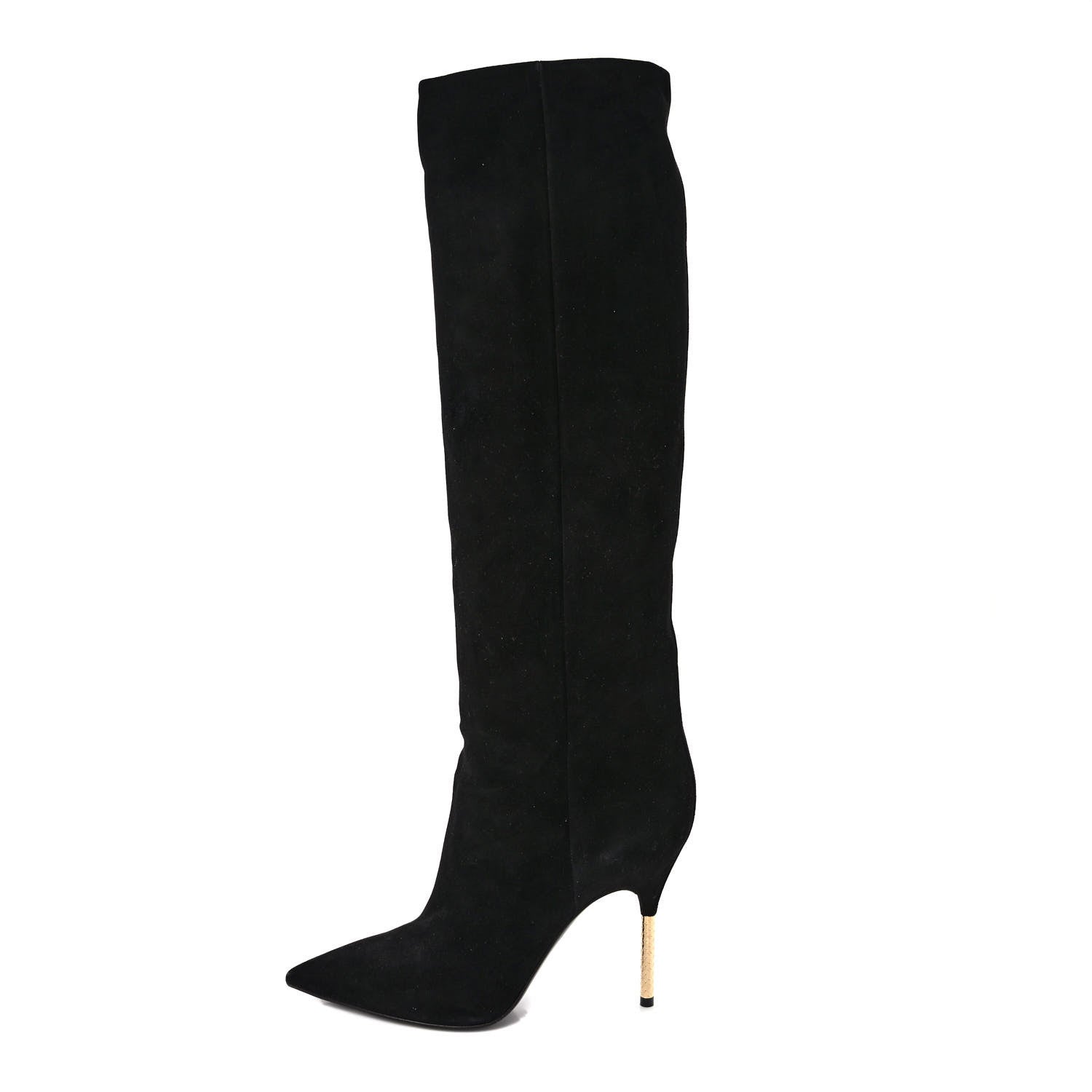 Louis Vuitton Suede High Boots 41 Black 1 of 6