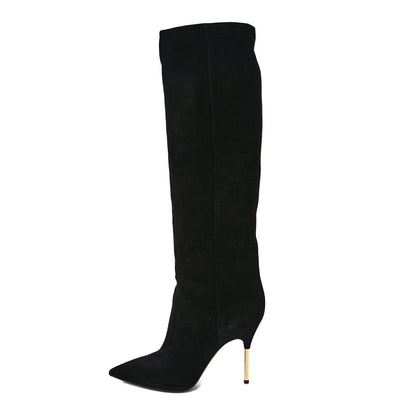 Louis Vuitton Suede High Boots 41 Black 1 of 6