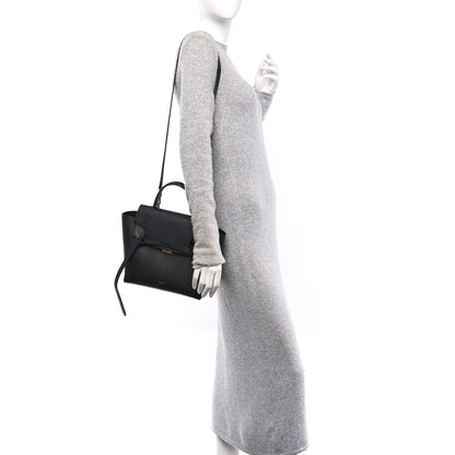 Celine Grained Calfskin Micro Belt Bag Black 2 of 9