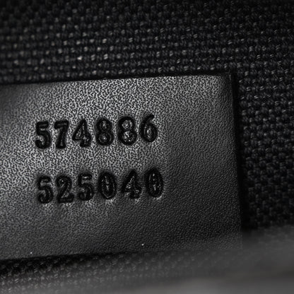 Gucci GG Supreme Monogram Web Shoulder Bag Black Grey 7 of 11