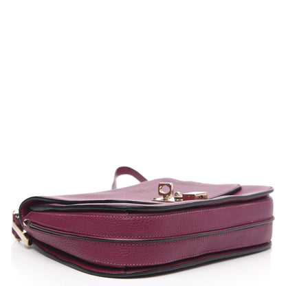 Valentino Garavani Pebbled Calfskin Joylock Flap Messenger Bag Camelia 4 of 13