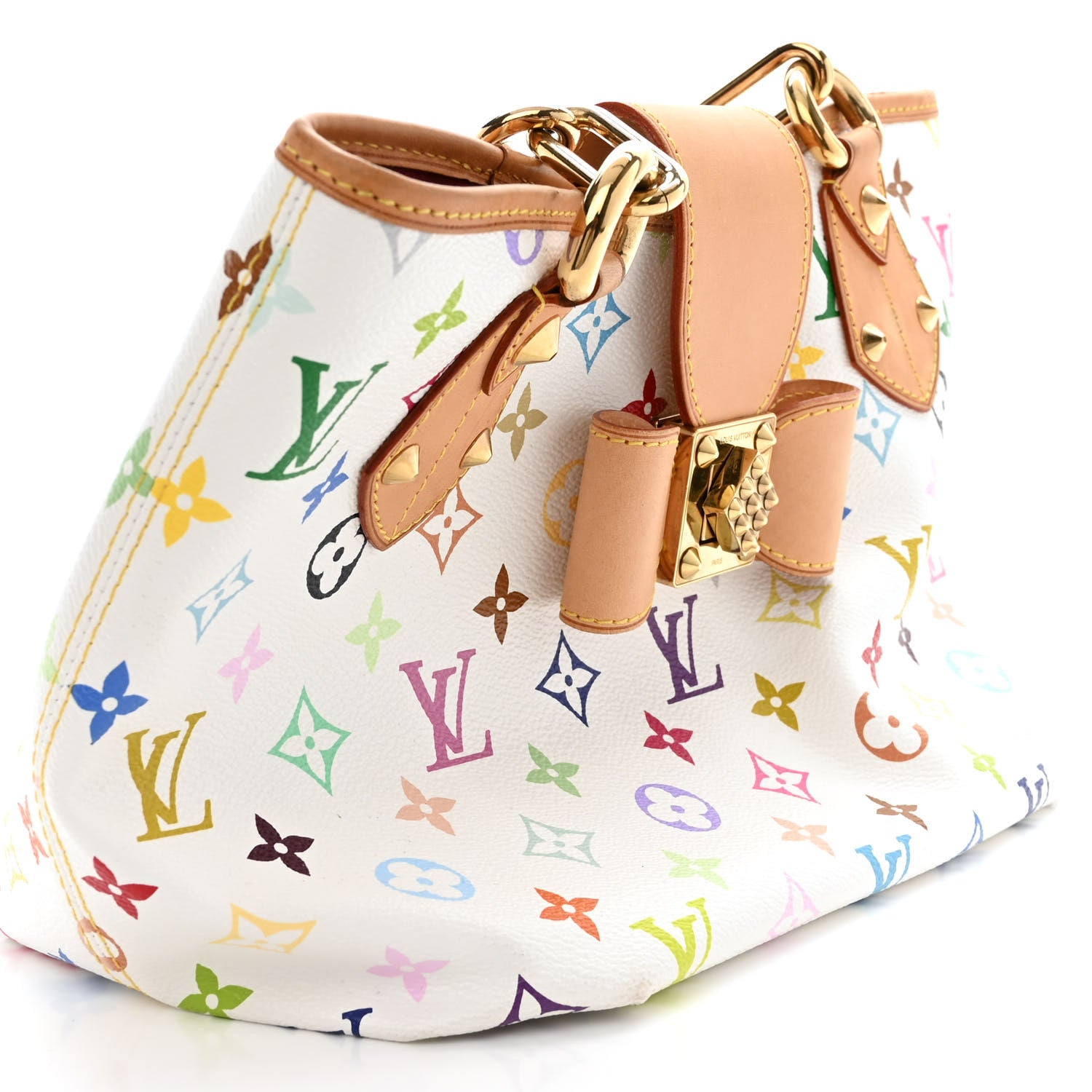 Louis Vuitton Monogram Multicolor Annie MM White 11 of 12