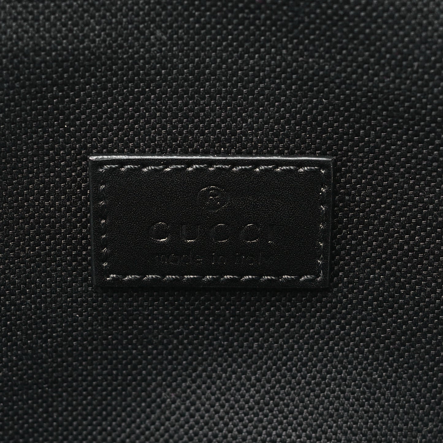 GG Supreme Monogram Web Belt Bag Black Grey