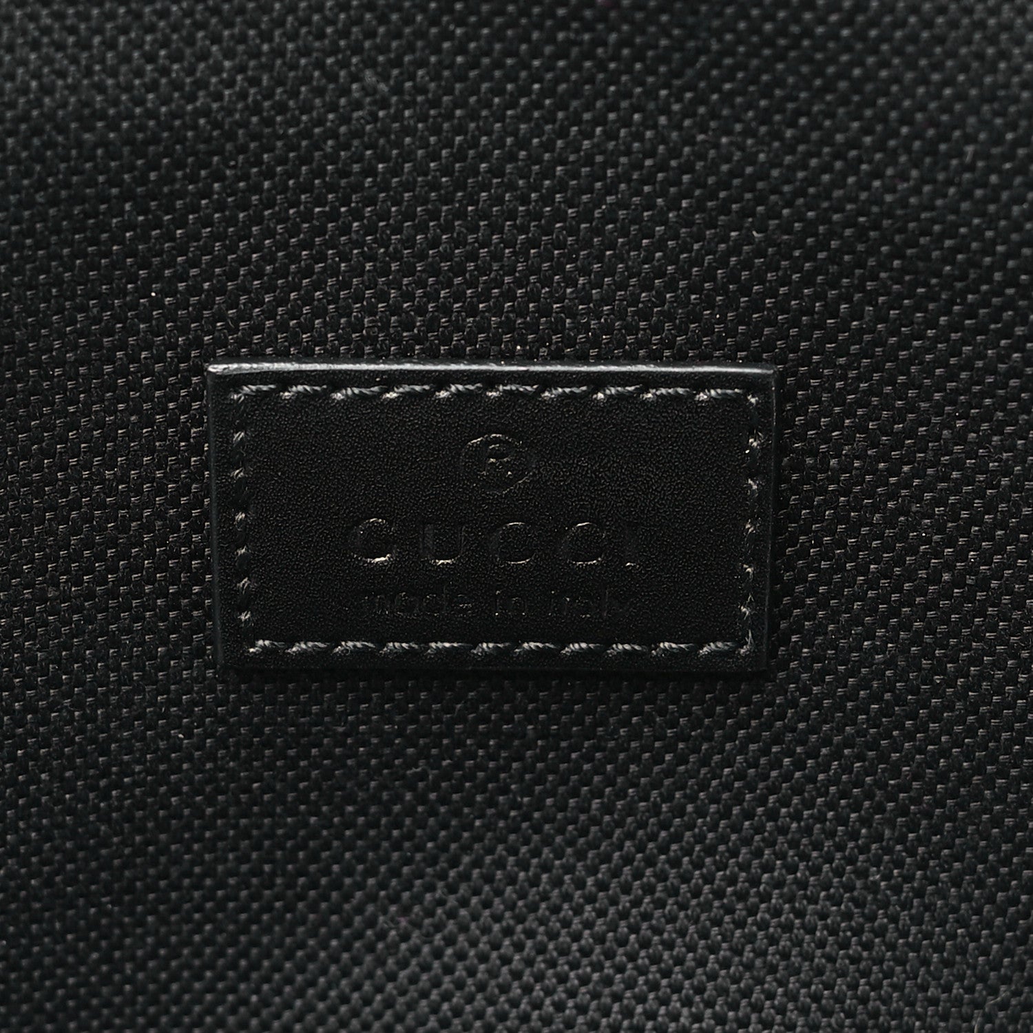 Gucci GG Supreme Monogram Web Belt Bag Black Grey 6 of 10