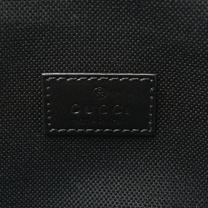 Gucci GG Supreme Monogram Web Belt Bag Black Grey 6 of 10