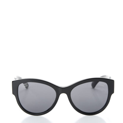 Chanel Acetate Polarized Pantos Sunglasses 5434 Black 2 of 8
