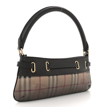 Burberry Haymarket Check Degrade Shoulder Bag Chocolate 2 of 10