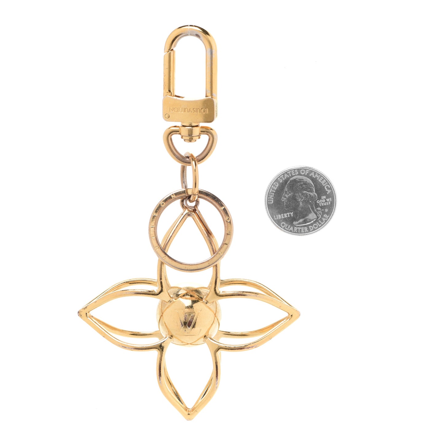 Sphere Bag Charm Gold