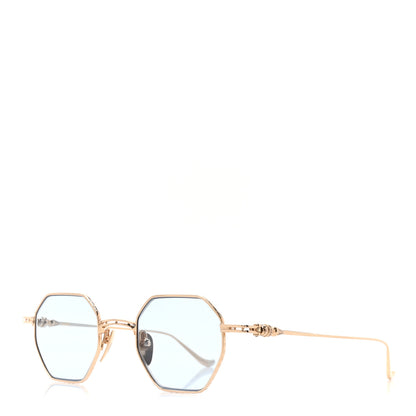 Chrome Hearts Metal Evaculation Sunglasses Gold Blue 1 of 8